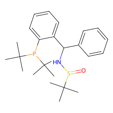 [S(R)]-N-[(1S)-1-[2-(二叔丁基膦)苯基]苯甲基]-2-叔丁基亚磺酰胺,[S(R)]-N-[(1S)-1-[2-(Di-tert-butylphosphanyl)phenyl]phenylmethyl]-2-methyl-2-propanesulfinamide