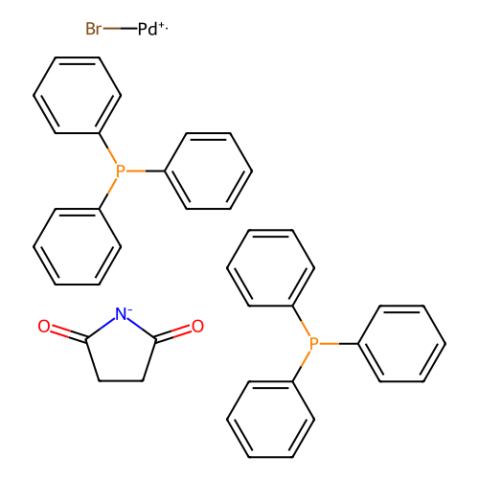 反式-溴(N-琥珀酰亚胺基)双(三苯基膦)钯(II),trans-Bromo(Nsuccinimidyl)bis(triphenylphosphine)palladium (II)