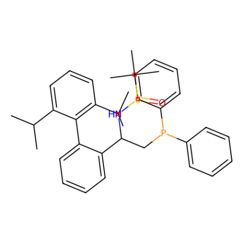 [S(R)]-N-[(1S)-1-(2',6'-双异丙基)-(1,1'-联苯)-2-(二苯基膦)乙基]-2-叔丁基亚磺酰胺,[S(R)]-N-[(1S)-1-(2',6'-Diisopropyl)-(1,1'-biphenyl)-2-yl]-2-(diphenylphosphino)ethyl]-2-methyl-2-propanesulfinamide