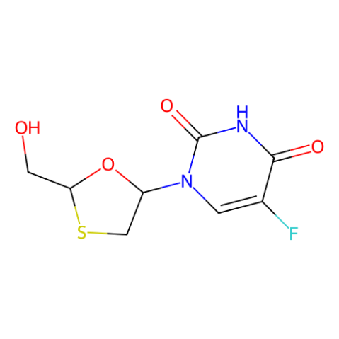 順式5-氟-1-[2-（羥甲基）-1,3-氧硫雜環(huán)戊-5-基]-2,4（1H，3H）-嘧啶二酮,cis 5-Fluoro-1-[2-(hydroxymethyl)-1,3-oxathiolan-5-yl]-2,4(1H,3H)- pyrimidinedione