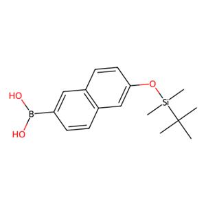 aladdin 阿拉丁 I168021 2-(叔丁基二甲基硅氧基)萘-6-硼酸(含有数量不等的酸酐) 179942-45-1 95%