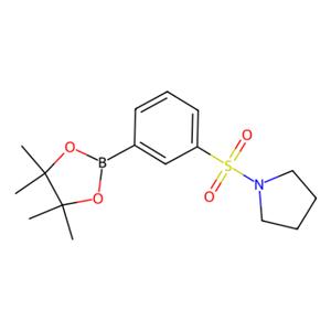 aladdin 阿拉丁 T587359 1-((3-(4,4,5,5-四甲基-1,3,2-二氧硼杂环戊烷-2-基)苯基)磺酰基)吡咯烷 1509932-05-1 97%