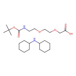 aladdin 阿拉丁 B465254 2-[2-(Boc-氨基)乙氧基]乙氧基乙酸（二环己基铵）盐 560088-79-1 98%