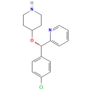 aladdin 阿拉丁 S587990 (S)-2-[(4-氯苯基)(4-哌啶氧基)甲基]吡啶 201594-84-5 ≥80.0%
