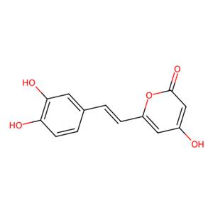 aladdin 阿拉丁 H303973 6-[(1E)-2-(3,4-二羟基苯基)乙烯基]-4-羟基-2H-吡喃-2-酮（Hispidin） 555-55-5 97%