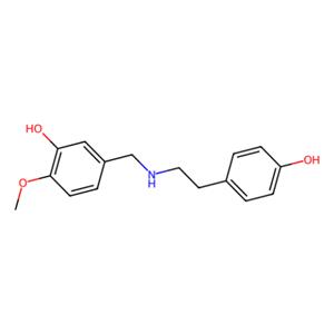 N-（对羟基苯乙基）-N-（3-羟基-4-甲氧基）苄胺,N-(p-Hydroxyphenethyl)-N-(3-hydroxy-4-methoxy)benzylamine