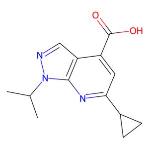 aladdin 阿拉丁 C346472 6-环丙基-1-异丙基-1H-吡唑并[3,4-b]吡啶-4-羧酸 851288-57-8 95%