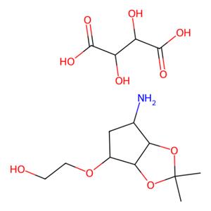 aladdin 阿拉丁 R176322 2-((3aR,4S,6R,6aS)-6-氨基-2,2-甲基四氢-3aH-环戊基[d][1,3]并二氧-4-氧)乙醇L-酒石酸盐 376608-65-0 97%