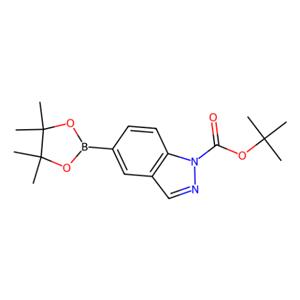 aladdin 阿拉丁 T177730 5-(四甲基-1,3,2-二氧杂硼硼烷-2-基)-1H-吲唑-1-甲酸叔丁酯 864771-44-8 97%