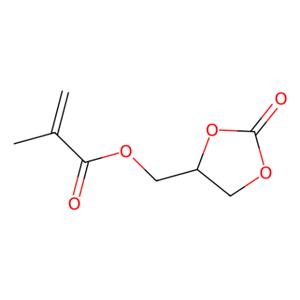 aladdin 阿拉丁 O404825 甲基丙烯酸(2-氧代-1,3-二氧戊环-4-基)甲酯 (含稳定剂MEHQ) 13818-44-5 95%