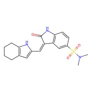 aladdin 阿拉丁 S288813 2,3-二氢-N，N-二甲基-2-氧代-3-[(4,5,6,7-四氢-1H-吲哚-2-基)亚甲基] -1H-吲哚-5-磺酰胺 330161-87-0 97%