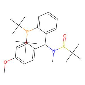 aladdin 阿拉丁 S398810 [S(R)]-N-[(S)-(4-甲氧基苯基)[2-(二叔丁基膦)苯基]甲基]-N-甲基-2-叔丁基亚磺酰胺 2561513-54-8 ≥95%