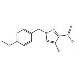 4-溴-1-(4-甲氧基苄基)-3-硝基-1H-吡唑,4-Bromo-1-(4-methoxybenzyl)-3-nitro-1H-pyrazole