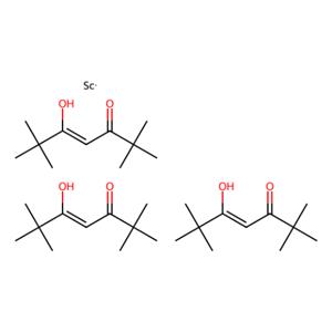 aladdin 阿拉丁 T282354 (2,2,6,6-四甲基-3,5-庚二酮酸)钪(III) 15492-49-6 98%