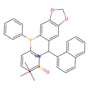 aladdin 阿拉丁 S398623 [S(R)]-N-[(R)-[6-(二苯基膦)苯并[d][1,3]-二氧戊环-5基]-1-萘基甲基]-2-叔丁基亚磺酰胺 2565792-59-6 ≥95%