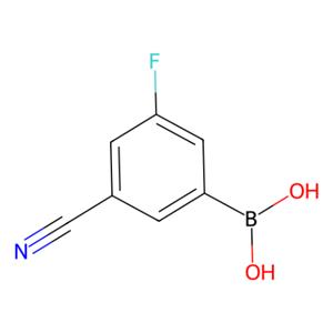 aladdin 阿拉丁 C183559 3-氰基-5-氟苯基硼酸 (含不定量的酸酐) 304858-67-1 98%