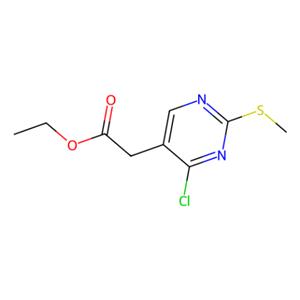 4-氯-2-甲基硫代-5-嘧啶乙酸乙酯,Ethyl 2-(4-chloro-2-(methylthio)pyrimidin-5-yl)acetate