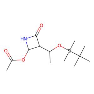 aladdin 阿拉丁 R160956 (3R,4R)-4-乙酰氧基-3-[(R)-叔丁基二甲硅氧基)乙基]-2-氮杂环丁酮 76855-69-1 ≥98.0%