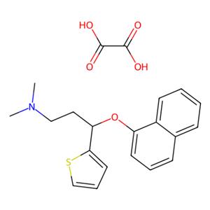 aladdin 阿拉丁 S190567 (S)-(+)-N,N-二甲基-3-(1-萘氧基)-3-(2-噻吩基)丙胺草酸盐 132335-47-8 95%