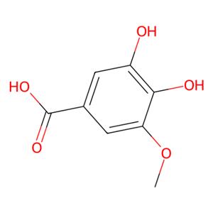 aladdin 阿拉丁 D332435 3,4-二羟基-5-甲氧基-苯甲酸 3934-84-7 ≥97%