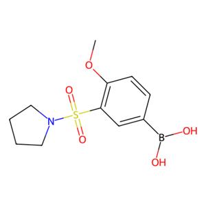 aladdin 阿拉丁 M187448 4-甲氧基-3-(吡咯烷-1-基磺酰基)苯基硼酸(含有数量不等的酸酐) 874219-52-0 98%