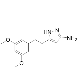 5-(3,5-二甲氧基苯乙基)-1H-吡唑-3-胺 1000895-53-3