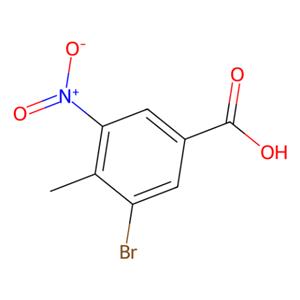 3-溴-4-甲基-5-硝基苯甲酸,3-Bromo-4-methyl-5-nitrobenzoic acid