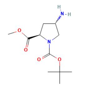aladdin 阿拉丁 R588428 (2R,4S)-1-Boc-4-氨基-2-吡咯烷甲酸甲酯 254881-77-1 95%
