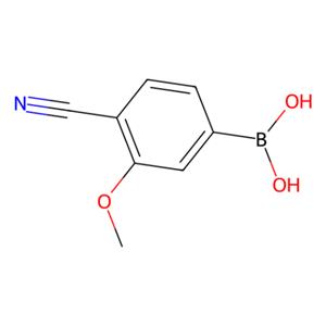aladdin 阿拉丁 C194549 (4-氰基-3-甲氧基苯基)硼酸(含不同量的酸酐) 677777-45-6 95%