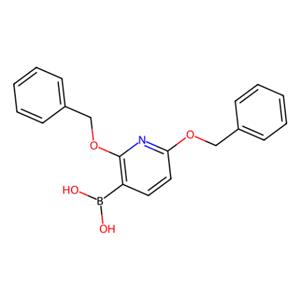 (2,6-双(苄氧基)吡啶-3-基)硼酸（含数量不等的酸酐）,[2,6-bis(phenylmethoxy)pyridin-3-yl]boronic acid(contains varying amounts of Anhydride)