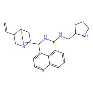 aladdin 阿拉丁 N281588 N-[(8α,9S)-奎宁-9-基]-N'-[(2R)-2-吡咯烷基甲基]硫脲 1222966-43-9 95%