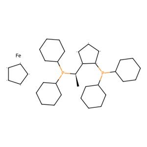 aladdin 阿拉丁 R305125 (R)-(-)-1-[(S)-2-( 二环己基膦基)二茂铁基]乙基二环己基膦 167416-28-6 95%