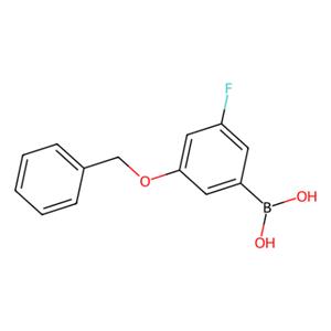 aladdin 阿拉丁 B137386 3-苄氧基-5-氟苯硼酸（含不定量酸酐） 850589-56-9 98%