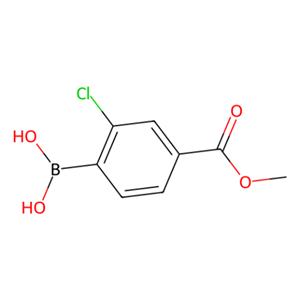 aladdin 阿拉丁 M185502 2-氯-4-(甲氧基羰基)苯硼酸 (含不同量的酸酐) 603122-80-1 97%
