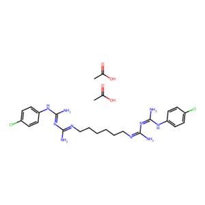 aladdin 阿拉丁 C485309 氯己定二乙酸盐水合物 206986-79-0 双（双胍）抗菌剂，98%