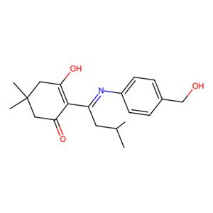 aladdin 阿拉丁 D333724 2-(1-{[4-(羟基甲基)苯基]氨基}-3-甲基丁亚基)-5,5-二甲基-1,3-环己烷二酮 172611-73-3 98%