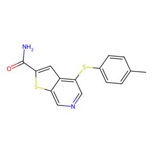 4-(p-甲苯基硫)噻吩并[2,3-c]吡啶-2-甲酰胺,A-205804