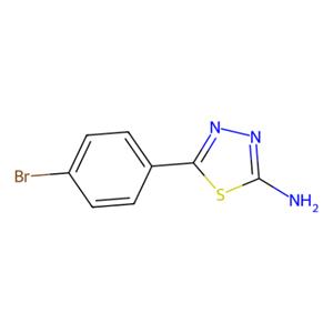 aladdin 阿拉丁 A468684 2-氨基-5-(4-溴苯基)-1,3,4-噻二唑 13178-12-6 97%