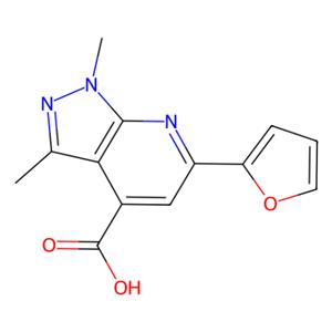 6-（2-呋喃基）-1,3-二甲基-1H-吡唑并[3,4-b]吡啶-4-羧酸,6-(2-furyl)-1,3-dimethyl-1H-pyrazolo[3,4-b]pyridine-4-carboxylic acid