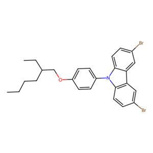 aladdin 阿拉丁 D404230 3,6-二溴-9-[4-(2-乙基己氧基)苯基]-9H-咔唑 946491-48-1 98%