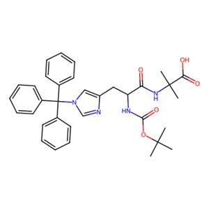 aladdin 阿拉丁 S419461 (S)-2-(2-((叔丁氧羰基)氨基)-3-(1-三苯甲基-1H-咪唑-4-基)丙酰胺基)-2-甲基丙酸 2061897-68-3 96%