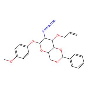 4-甲氧苯基-3-O-烯丙基-2-叠氮基-4,6-O-苯亚甲基-2-脱氧-β-D-吡喃半乳糖苷,4-Methoxyphenyl 3-O-Allyl-2-azido-4,6-O-benzylidene-2-deoxy-β-D-galactopyranoside
