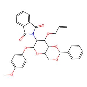 4-甲氧苯基-3-O-烯丙基-4,6-O-苯亚甲基-2-脱氧-2-邻苯二甲酰亚氨基-β-D-吡喃葡萄糖苷,4-Methoxyphenyl 3-O-Allyl-4,6-O-benzylidene-2-deoxy-2-phthalimido-β-D-glucopyranoside