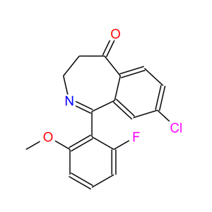 869367-01-1；8-氯-1-(2-氟-6-甲氧基苯基)-3,4-二氢-5H-2-苯并氮杂卓-5-酮