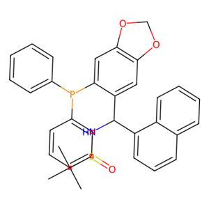aladdin 阿拉丁 S398630 [S(R)]-N-[(S)-[6-(二苯基膦)苯并[d][1,3]-二氧戊环-5基]-1-萘基甲基]-2-叔丁基亚磺酰胺 2565792-26-7 ≥95%