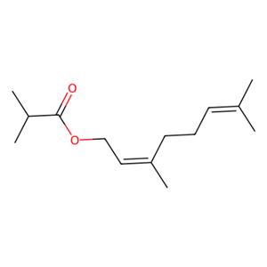 2-甲基丙酸-3,7-二甲基-2,6-辛二醇酯,3,7-Dimethyl-2,6-octadienyl isobutyrate