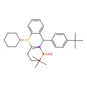 [S(R)]-N-[(R)-[2-(二环己基膦)苯基](4-叔丁基苯基)甲基]-N-甲基-2-叔丁基亚磺酰胺,[S(R)]-N-[(R)-[2-(Dicyclohexylphosphanyl)phenyl](4-(tert-butyl)phenyl)methyl]-N,2-dimethyl-2-propanesulfinamide