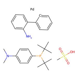aladdin 阿拉丁 A299593 甲磺酸[(4-(N,N-二甲氨基)苯基]二叔丁基膦(2'-氨基-1,1'-联苯-2-基)钯(II) 1820817-64-8 97%