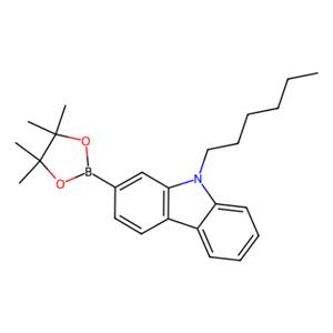 aladdin 阿拉丁 H404558 9-己基-2-(4,4,5,5-四甲基-1,3,2-二氧杂环戊硼烷-2-基)-9H-咔唑 1339953-35-3 98.0%