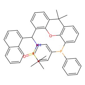 [S(R)]-N-[(S)-(1-萘基)[5-(二苯基膦)-9,9-二甲基-9H-氧杂蒽]甲基]-2-叔丁基亚磺酰胺,[S(R)]-N-[(S)-(1-naphthalenyl)[5-(diphenylphosphino)-9,9-dimethyl-9H-xanthen-4-yl]methyl]-2-methyl-2-propanesulfinamide